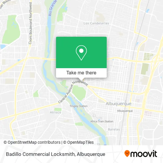 Mapa de Badillo Commercial Locksmith