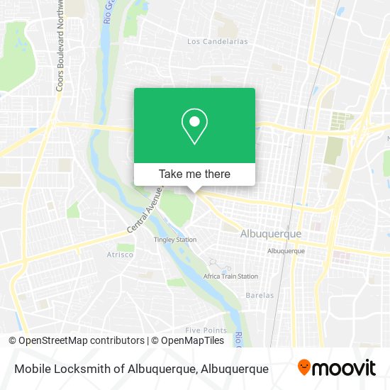 Mapa de Mobile Locksmith of Albuquerque