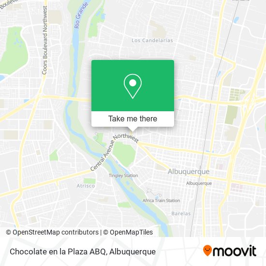 Chocolate en la Plaza ABQ map