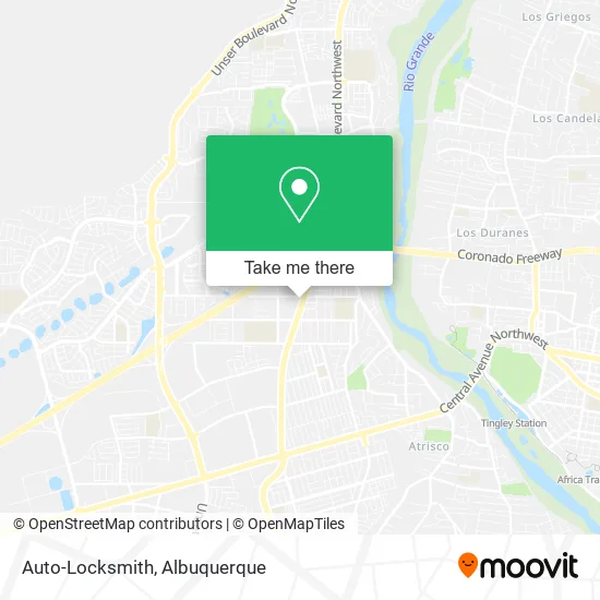Auto-Locksmith map