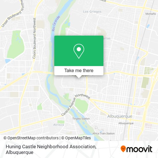 Huning Castle Neighborhood Association map