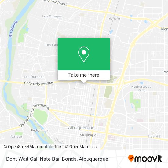 Dont Wait Call Nate Bail Bonds map