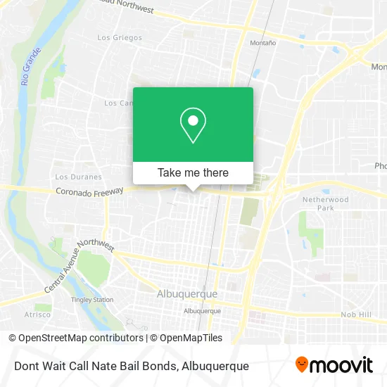 Mapa de Dont Wait Call Nate Bail Bonds