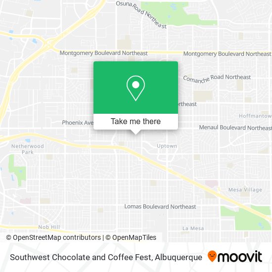Southwest Chocolate and Coffee Fest map