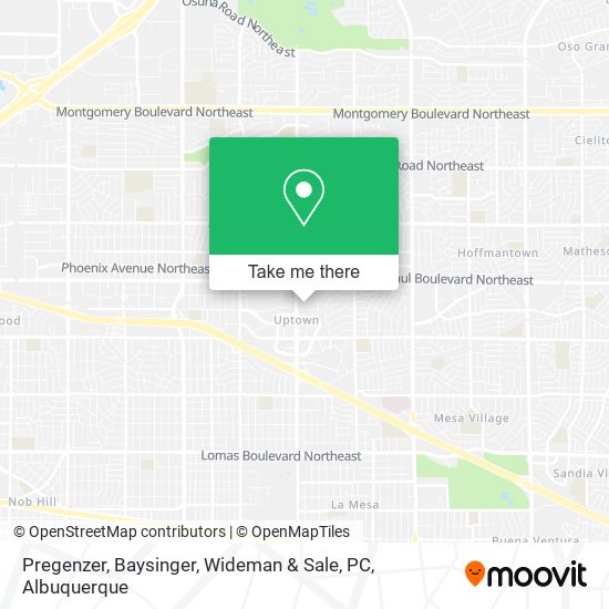 Pregenzer, Baysinger, Wideman & Sale, PC map
