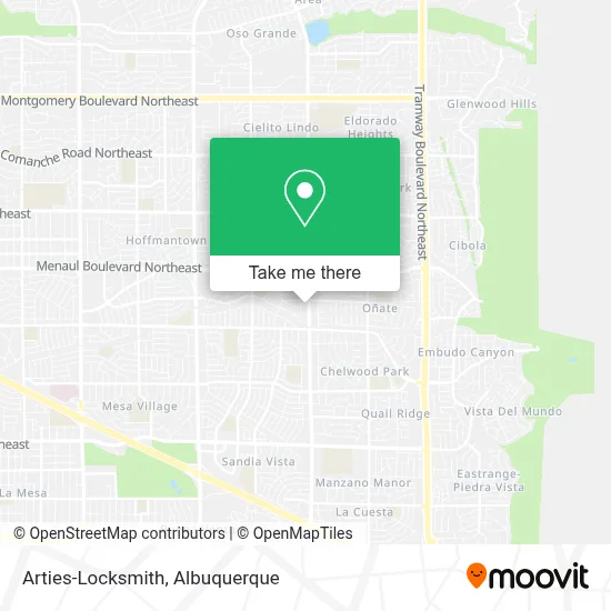 Arties-Locksmith map