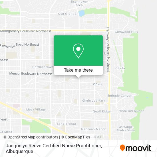 Mapa de Jacquelyn Reeve Certified Nurse Practitioner