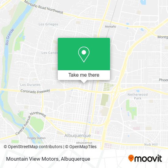 Mountain View Motors map