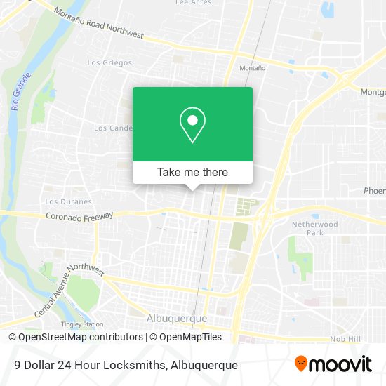 9 Dollar 24 Hour Locksmiths map