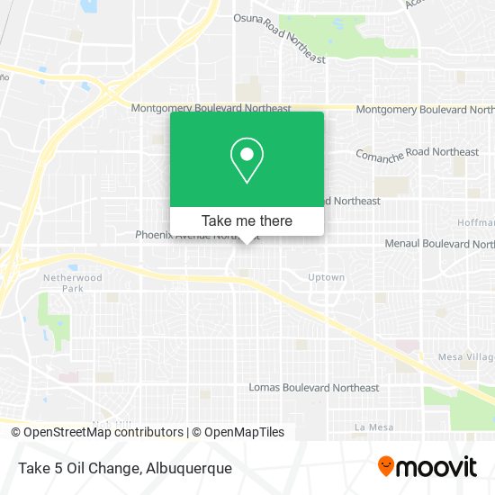 Mapa de Take 5 Oil Change