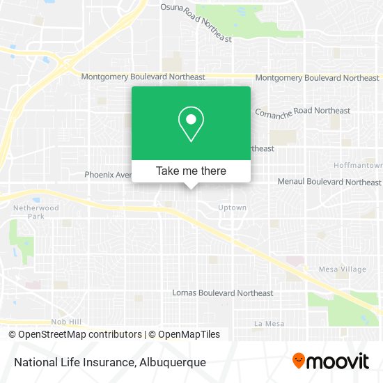 National Life Insurance map