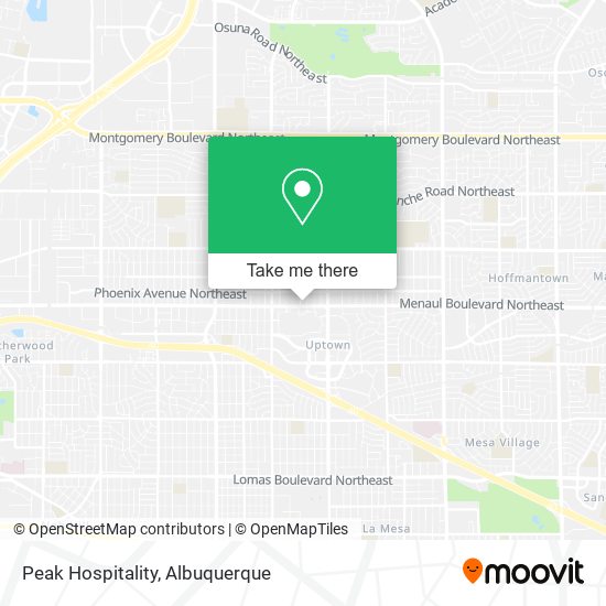 Mapa de Peak Hospitality