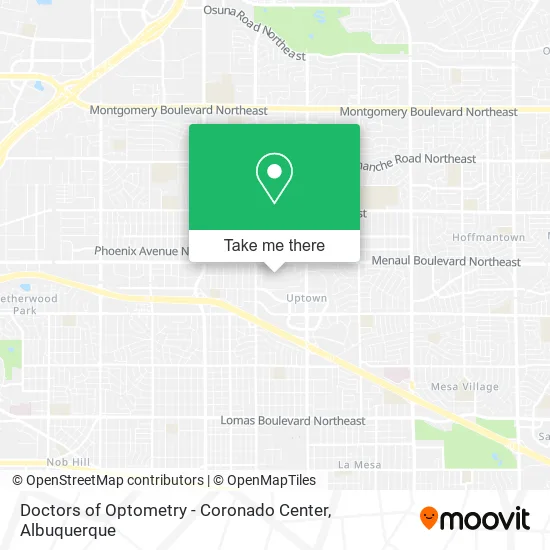 Doctors of Optometry - Coronado Center map