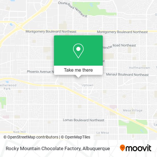 Mapa de Rocky Mountain Chocolate Factory