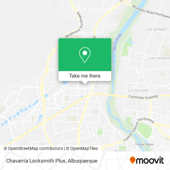 Chavarria Locksmith Plus map