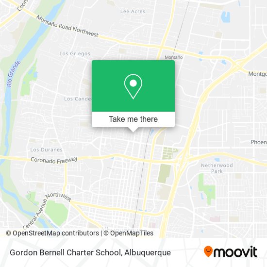 Gordon Bernell Charter School map