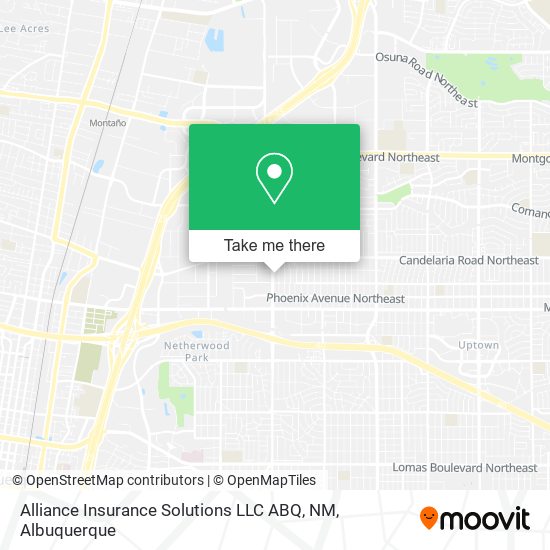 Alliance Insurance Solutions LLC ABQ, NM map