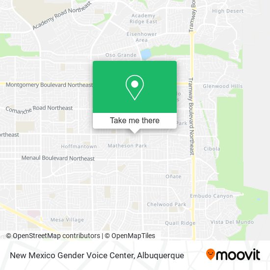 New Mexico Gender Voice Center map