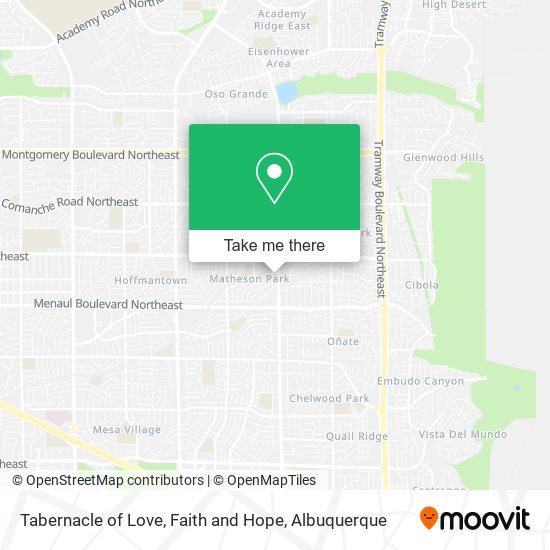 Mapa de Tabernacle of Love, Faith and Hope