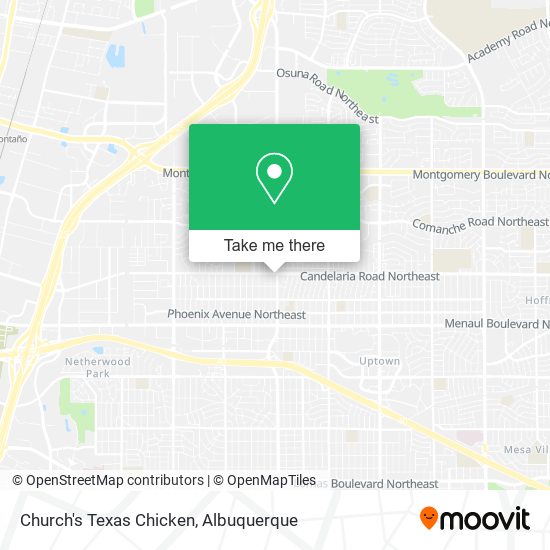 Church's Texas Chicken map