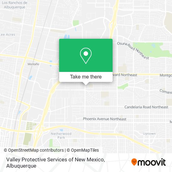 Mapa de Valley Protective Services of New Mexico