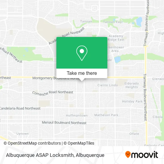 Albuquerque ASAP Locksmith map
