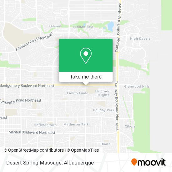 Mapa de Desert Spring Massage