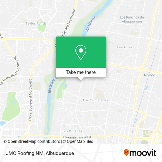 JMC Roofing NM map