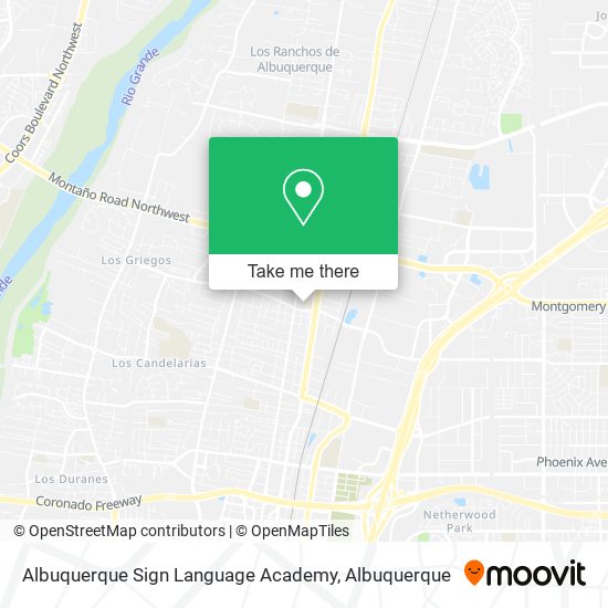 Mapa de Albuquerque Sign Language Academy