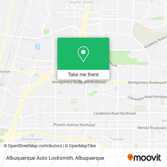 Albuquerque Auto Locksmith map