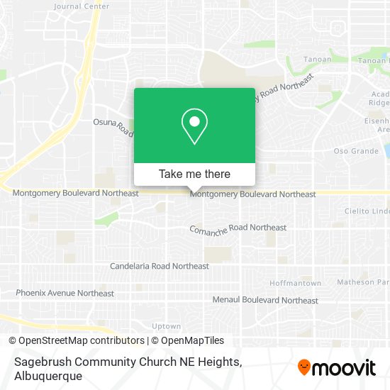 Sagebrush Community Church NE Heights map