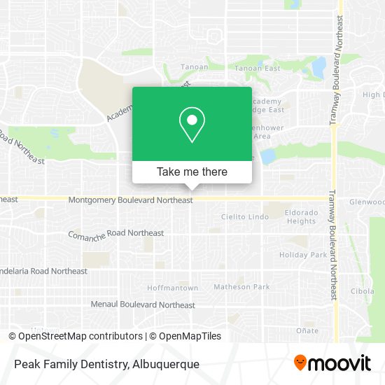 Peak Family Dentistry map