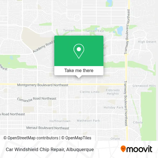 Car Windshield Chip Repair map
