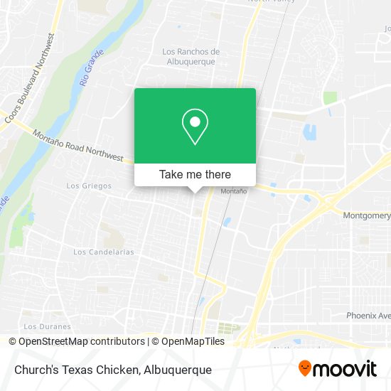 Mapa de Church's Texas Chicken