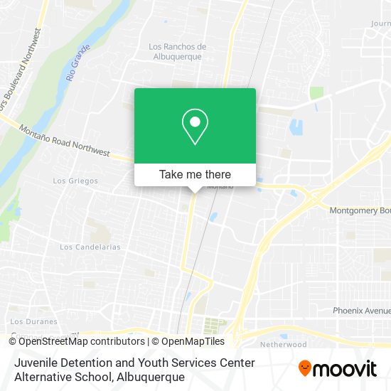 Mapa de Juvenile Detention and Youth Services Center Alternative School