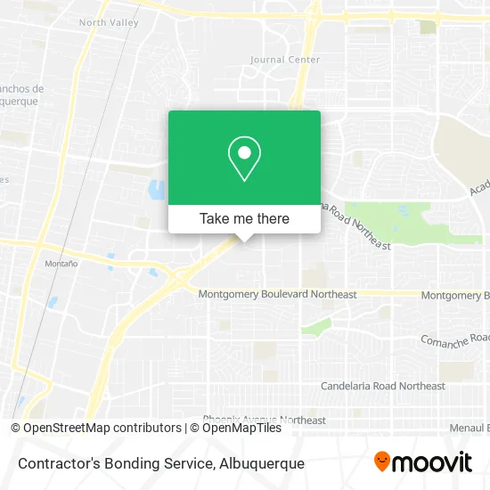 Contractor's Bonding Service map