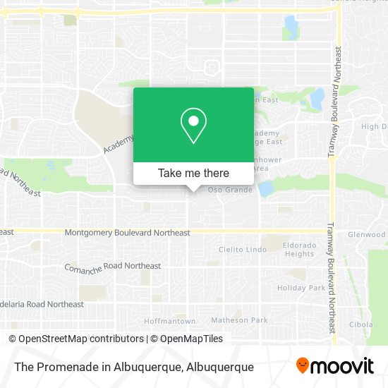Mapa de The Promenade in Albuquerque