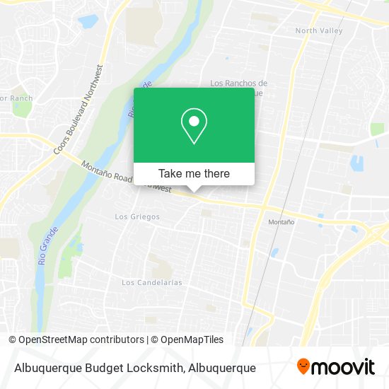 Mapa de Albuquerque Budget Locksmith