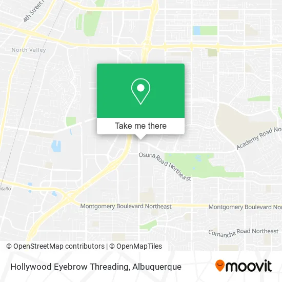 Hollywood Eyebrow Threading map
