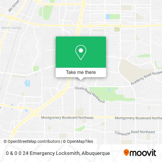 0 & 0 0 24 Emergency Locksmith map
