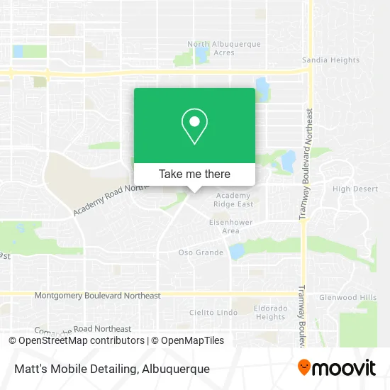 Matt's Mobile Detailing map