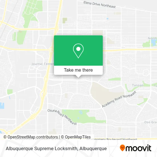 Albuquerque Supreme Locksmith map