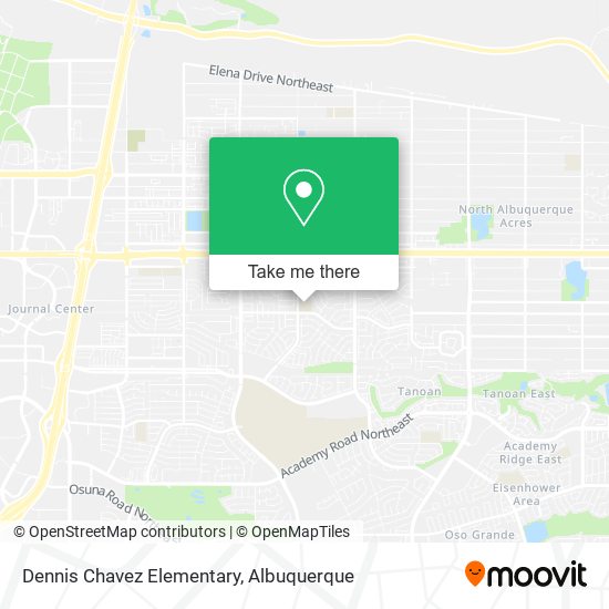 Dennis Chavez Elementary map