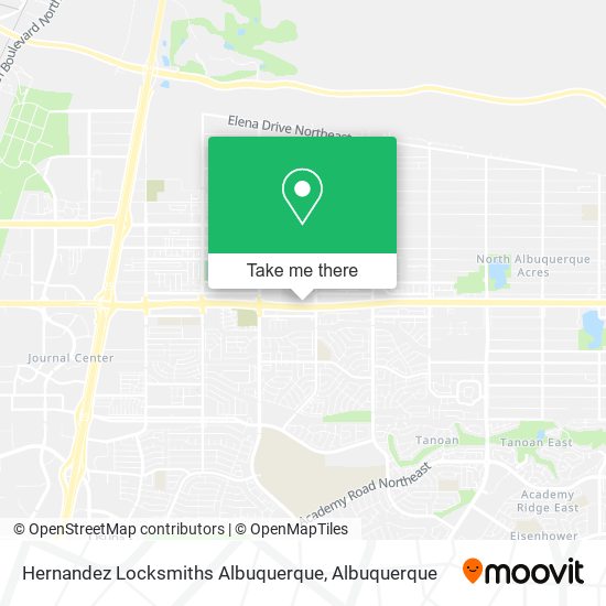 Mapa de Hernandez Locksmiths Albuquerque