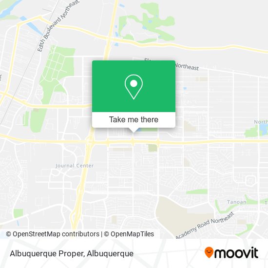 Albuquerque Proper map