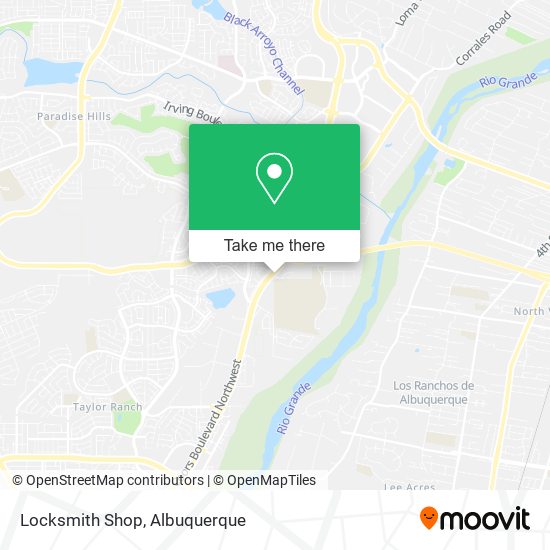 Mapa de Locksmith Shop