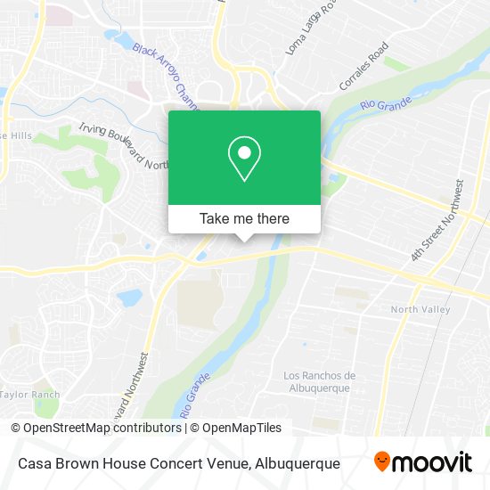 Casa Brown House Concert Venue map