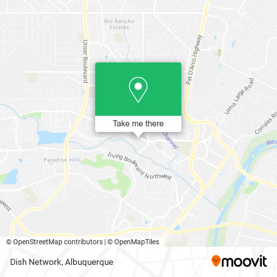 Mapa de Dish Network