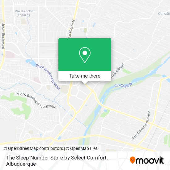 The Sleep Number Store by Select Comfort map
