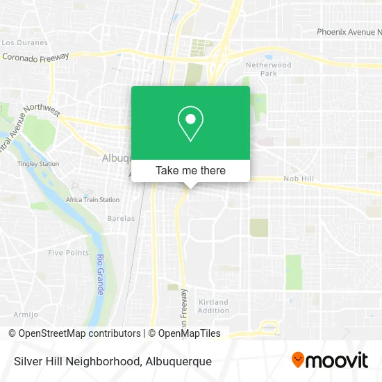 Silver Hill Neighborhood map